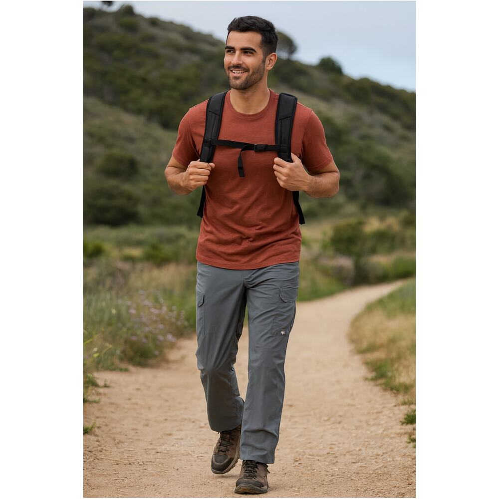 REI gray nylon cargo outdoor travel hiking pants men’s size XXL x 30” inseam